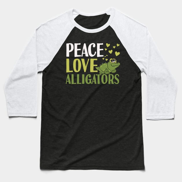 alligators Baseball T-Shirt by Tesszero